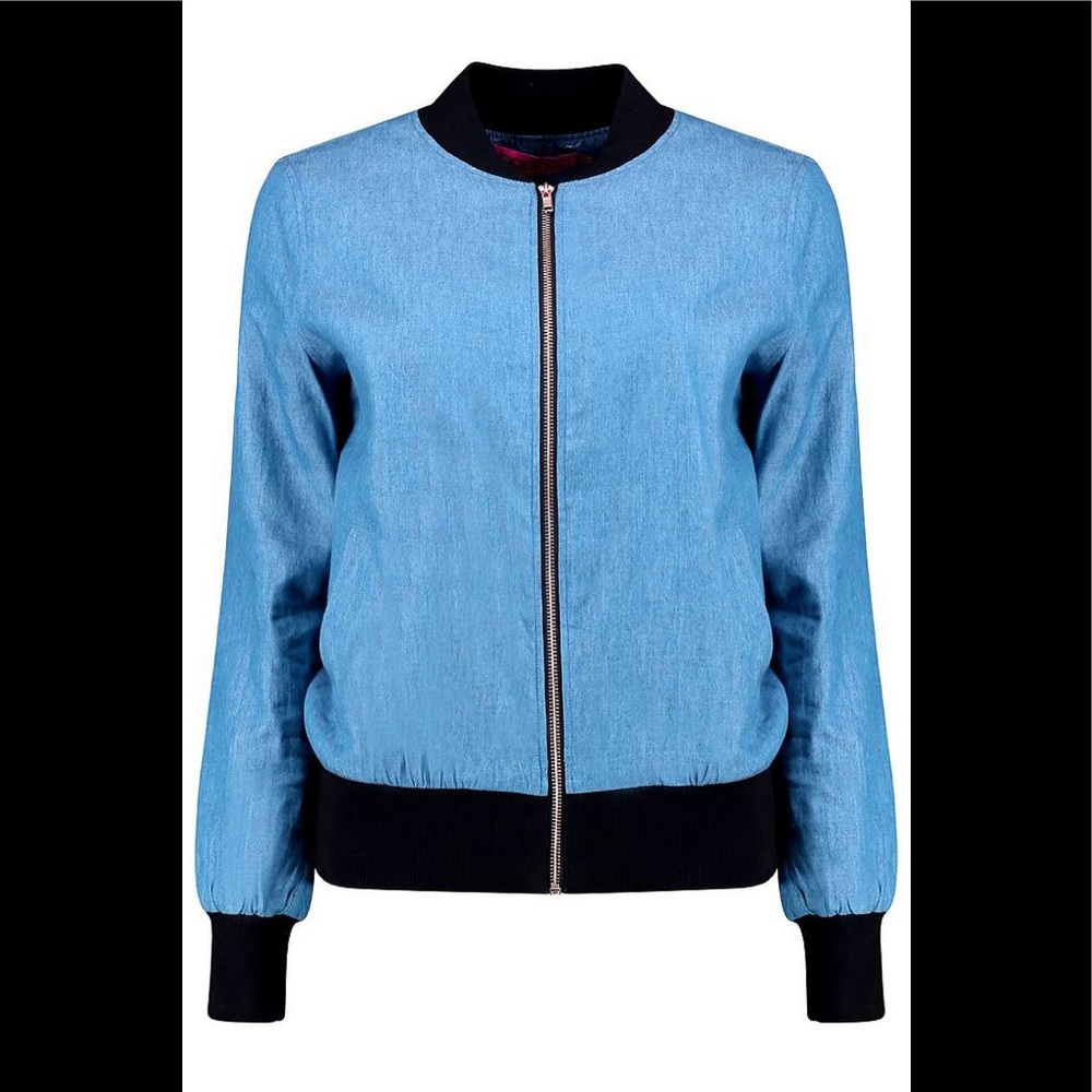 🆕 Women’s Denim Lightweight Bomber Jacket
